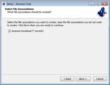 azureus BitTorrentのクライアントWindows vuze