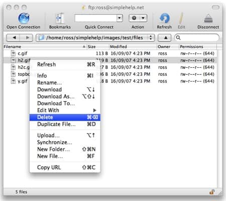 cyberduck ftp for os x