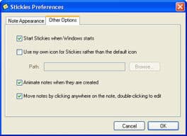 stickes op��es para o Windows 2