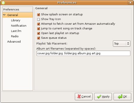exaile music player