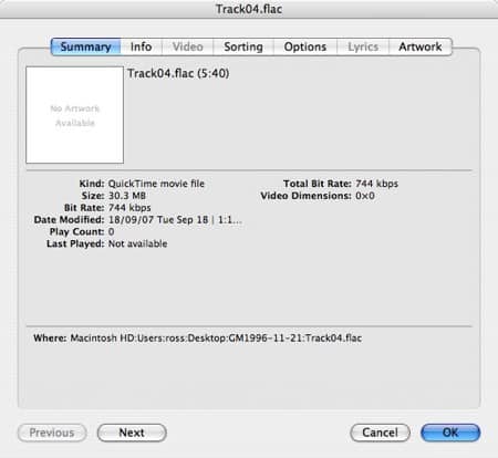 play flac files in itunes
