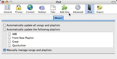using songbird to manage your ipod