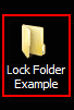 lock folder example