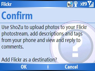 uploading pictures from your camera phone to flickr