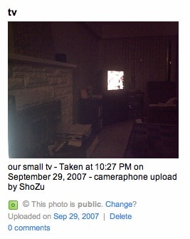 uploading pictures from your camera phone to flickr
