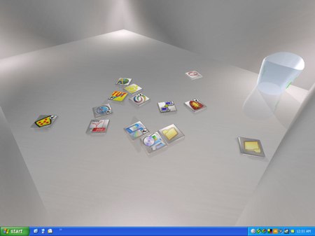 echte desktop koud ijzer thema