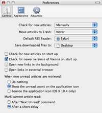 vienna rss reader for os x