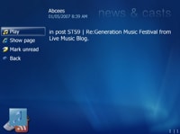 Vista Media Center RSS Reader