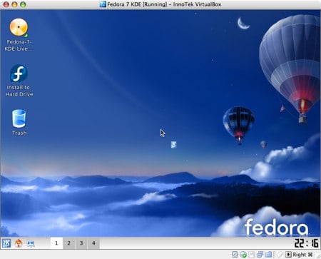 installing fedora 7 in virtualbox for os x