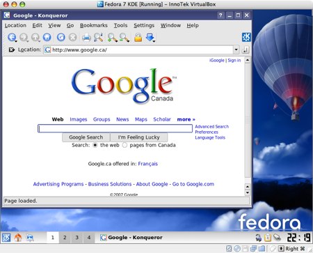 installing fedora 7 in virtualbox for os x