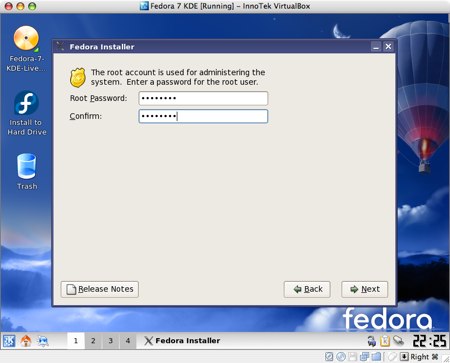 installing fedora 7 in virtualbox for os x