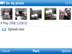 uploading to flickr widget in action