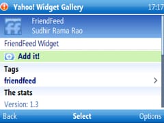 friendfeed yahoo go widget being added