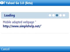 loading the mobile adapted version of simple help