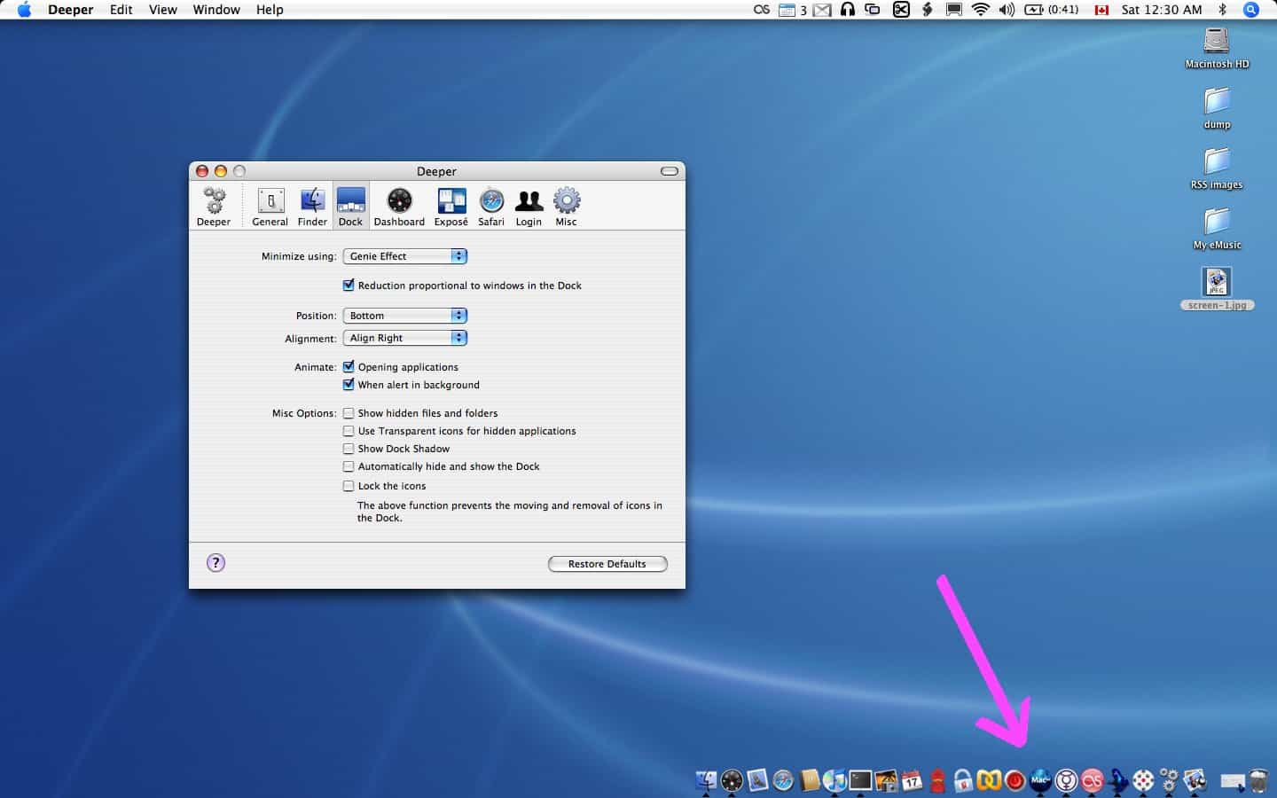 How to reposition or change the OS X dock alignment Simple Help