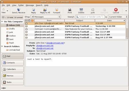 evolution email client for linux