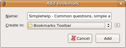 firefox bookmarks toolbar