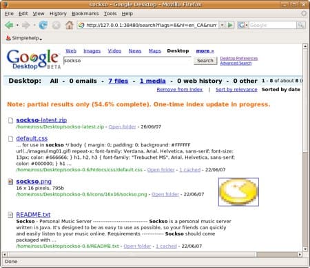 google desktop for linux