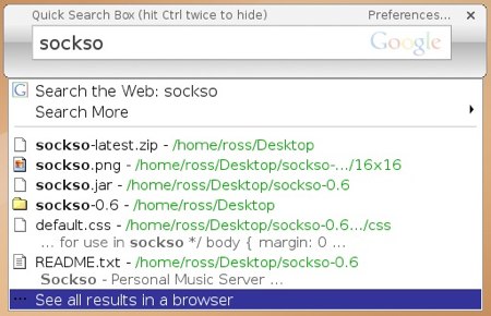 google desktop for linux
