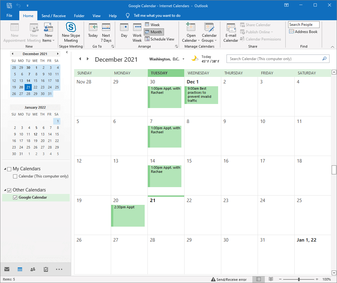 How To Add A Google Calendar To Outlook Simple Help