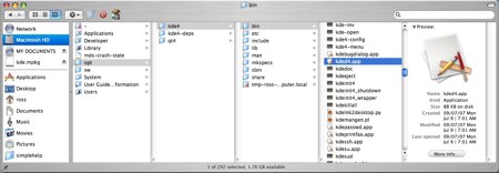 kde 4 on os x