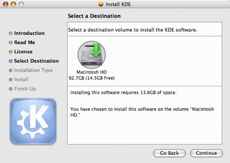kde 4 on os x