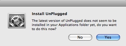 install unplugged to applications