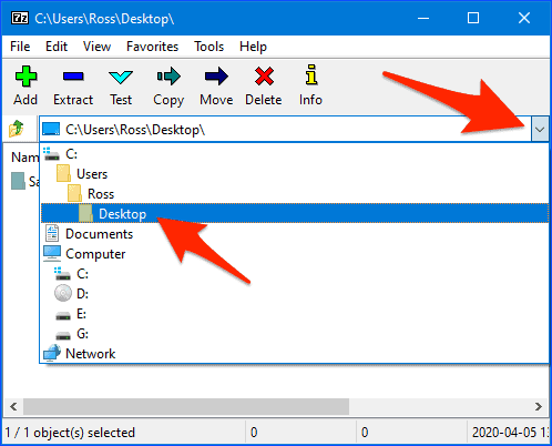 seleccionar archivos para proteger con contraseña en un zip