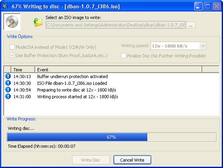 cdburnerxp pro burning an iso file
